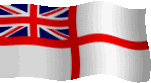 Waving white ensign